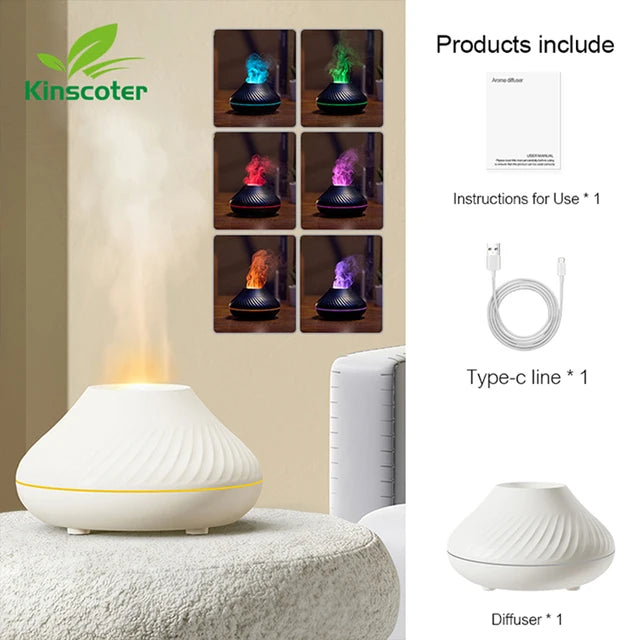 Volcano Diffuser | Draagbaar Nachtlampje