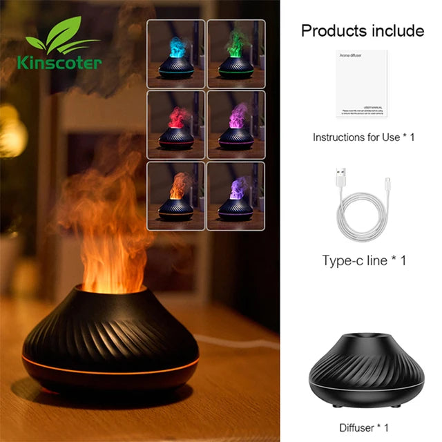 Volcano Diffuser | Draagbaar Nachtlampje