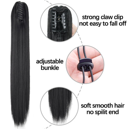 Ponytail Clip Claw 60cm | Binnen paar seconden Voller en Langer Haar