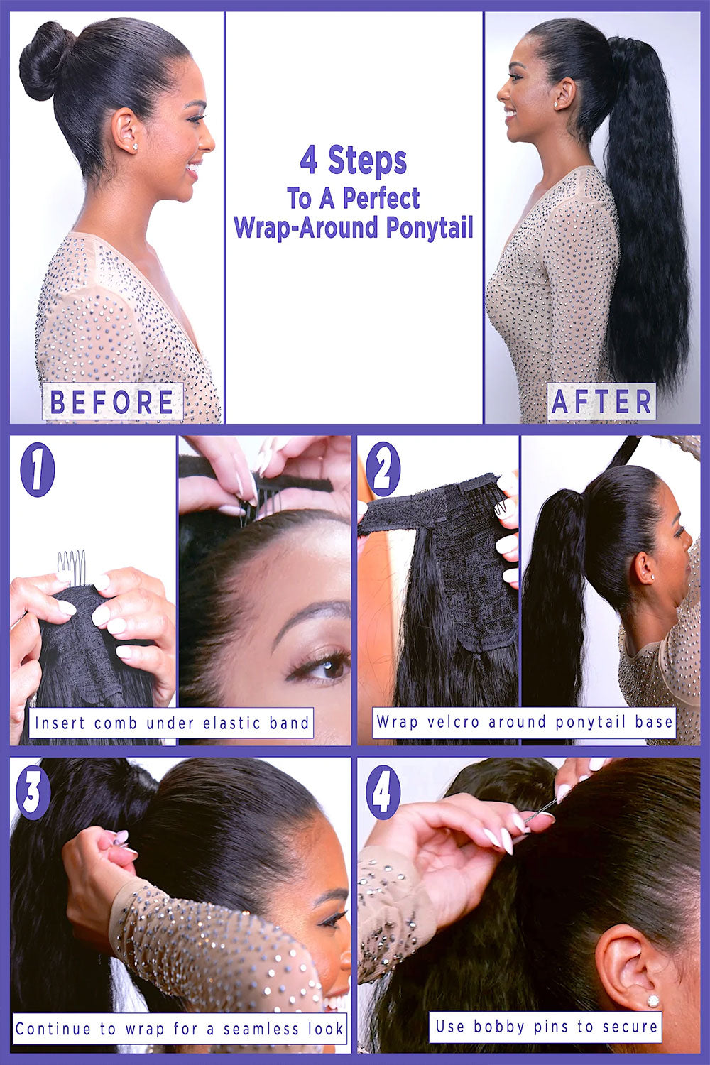 Ponytails Haar Extension | In een paar minuten Voller en Langer Haar!